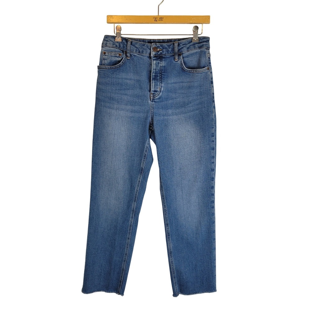 Boden Straight Fit Button Fly Jeans Blue Size 8‎ Regular